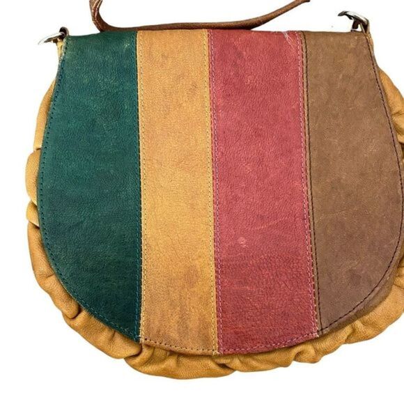 REBECCA MINKOFF Striped Leather Crossbody - Picture 3 of 4